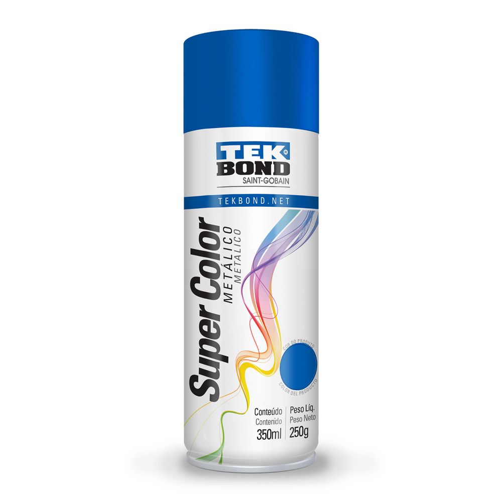 Pintura Spray Acrilica Azul Metálico 350ml Uso General - isesacl